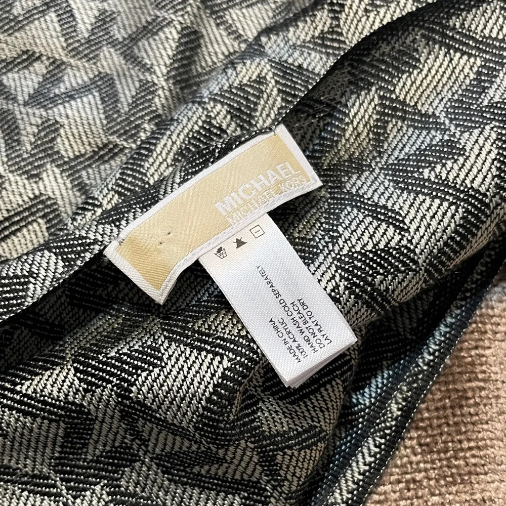 MICHAEL Michael Kors Colorblocked MK Patterned Scarf